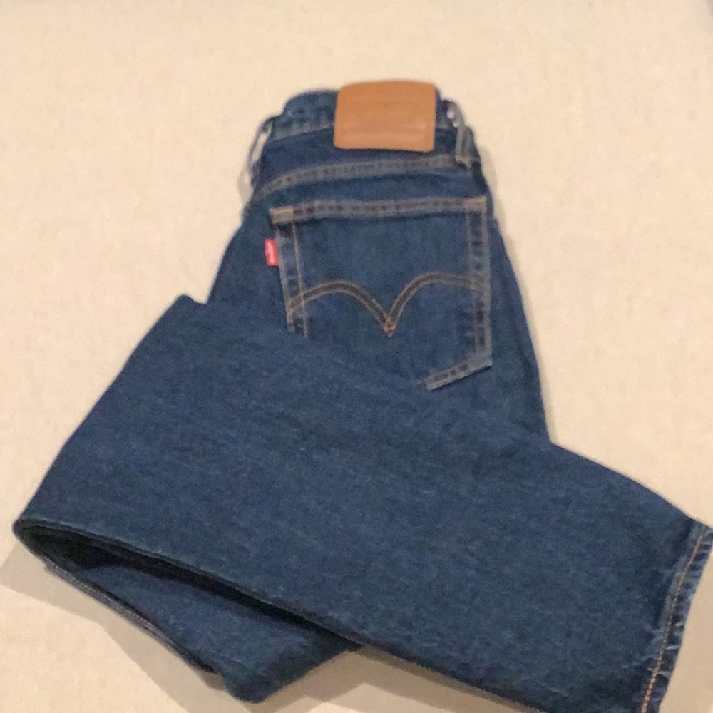 LEVI’S - Wedgie Fit Levi Denim JEANS - Size 24 - Ankle Fit/Straight 28”